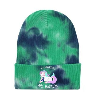 Unicorn ALS Awareness , ALS Warrior Tie Dye 12in Knit Beanie