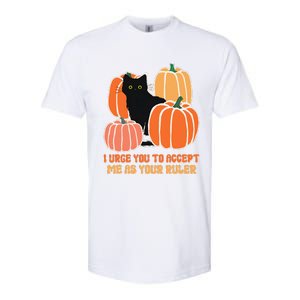 Urge Accept As Your Ruler Halloween Black Cat Pumpkin Lover Softstyle CVC T-Shirt