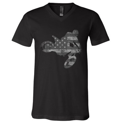 U.S Army Air National Guard Veteran Retired Military Vintage V-Neck T-Shirt