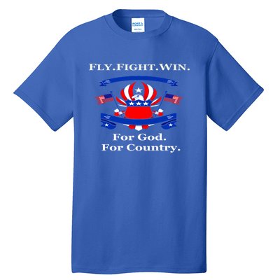 Us Academy Air Force Patriot Fly Fight Win Day Usa Gift Tall T-Shirt