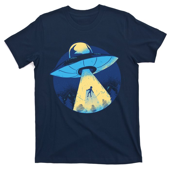 Ufo Alien Abduction Flying Saucer Area 51 Conspiracy T-Shirt