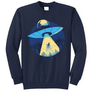 Ufo Alien Abduction Flying Saucer Area 51 Conspiracy Tall Sweatshirt