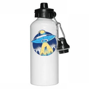 Ufo Alien Abduction Flying Saucer Area 51 Conspiracy Aluminum Water Bottle