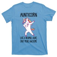 Unicorn Aunt Aunticorn Like A Normal Aunt Only More Awesome Funny Gift T-Shirt