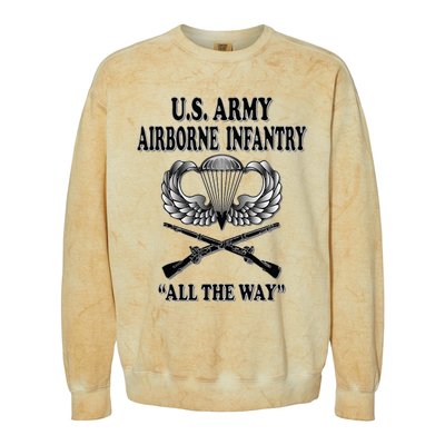 U.S. Army Airborne Infantry Colorblast Crewneck Sweatshirt