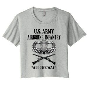 U.S. Army Airborne Infantry Women's Crop Top Tee