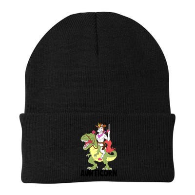 Unicorn Aunt Aunticorn Riding Dinosaur Trex Cow Sheriff Funny Gift Beanie
