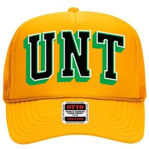 UNT Athletic Arch College University ! Alumni High Crown Mesh Back Trucker Hat