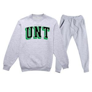 UNT Athletic Arch College University ! Alumni Premium Crewneck Sweatsuit Set