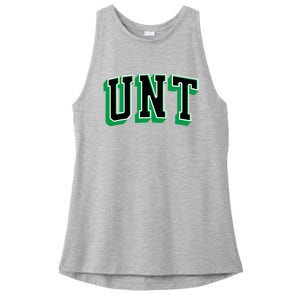 UNT Athletic Arch College University ! Alumni Ladies PosiCharge Tri-Blend Wicking Tank