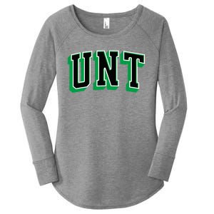 UNT Athletic Arch College University ! Alumni Women's Perfect Tri Tunic Long Sleeve Shirt