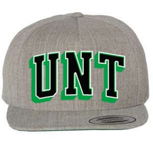 UNT Athletic Arch College University ! Alumni Wool Snapback Cap