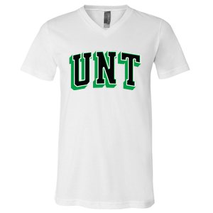 UNT Athletic Arch College University ! Alumni V-Neck T-Shirt