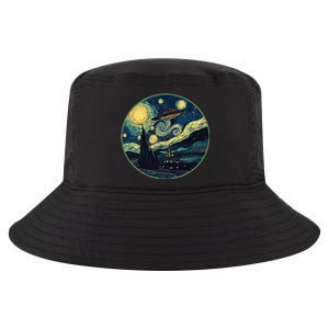 Ufo Aliens And Bigfoot Impressionist Style Novelty Uap Cool Comfort Performance Bucket Hat