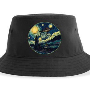 Ufo Aliens And Bigfoot Impressionist Style Novelty Uap Sustainable Bucket Hat