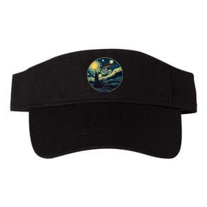 Ufo Aliens And Bigfoot Impressionist Style Novelty Uap Valucap Bio-Washed Visor