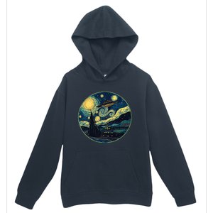 Ufo Aliens And Bigfoot Impressionist Style Novelty Uap Urban Pullover Hoodie