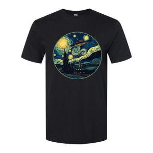 Ufo Aliens And Bigfoot Impressionist Style Novelty Uap Softstyle CVC T-Shirt