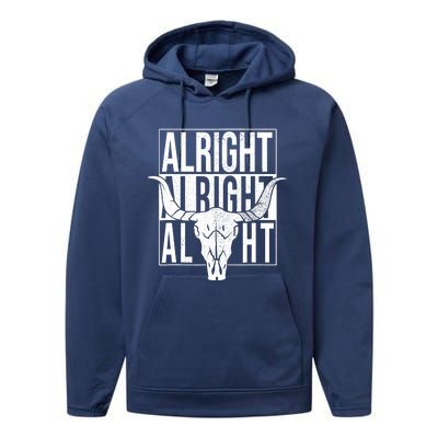 USA Alright Alright Alright Texas Pride Performance Fleece Hoodie