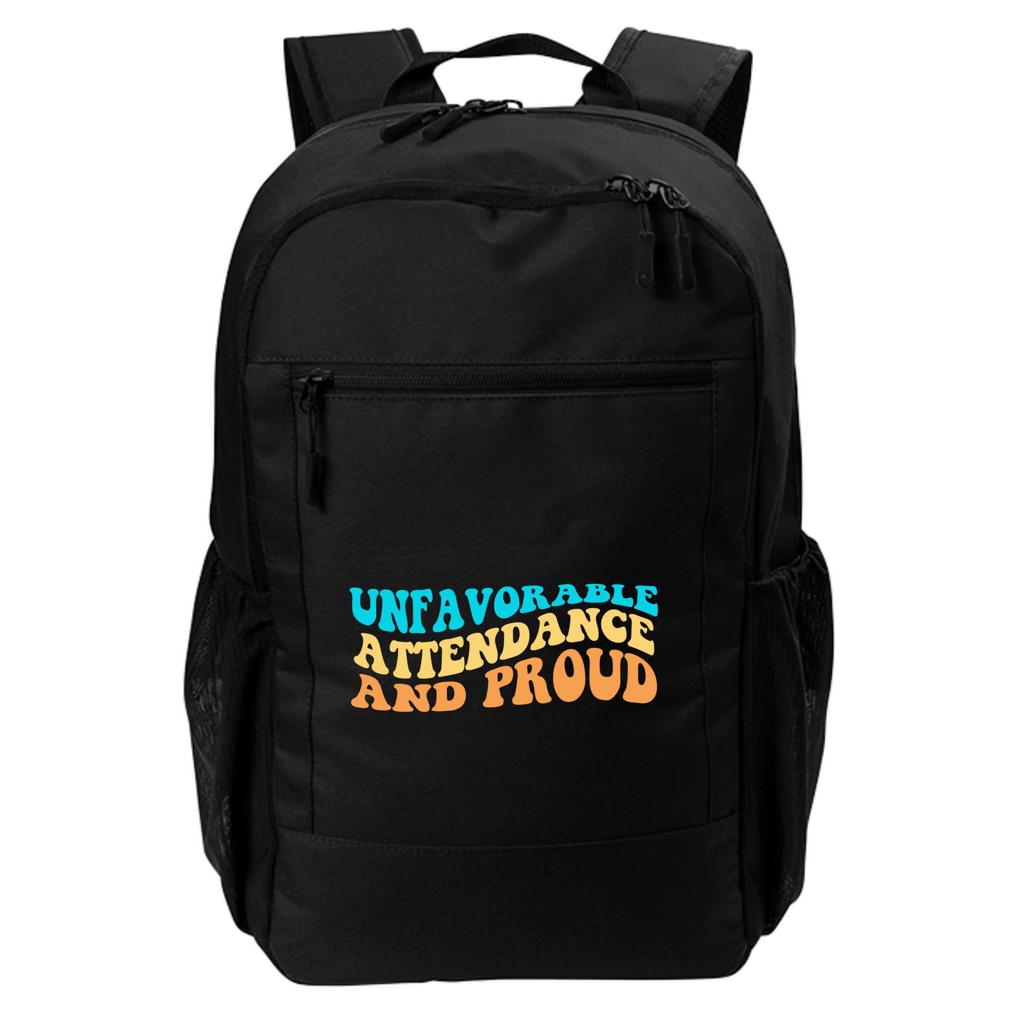 Unfavorable Attendance And Proud Backpack