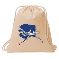 Unalaska Alaska Ak Map Drawstring Bag