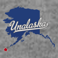 Unalaska Alaska Ak Map Hooded Wearable Blanket