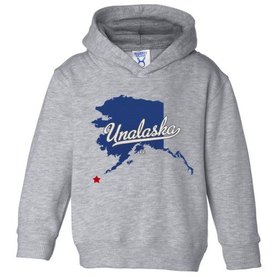 Unalaska Alaska Ak Map Toddler Hoodie