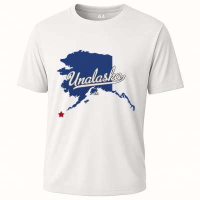 Unalaska Alaska Ak Map Performance Shirt