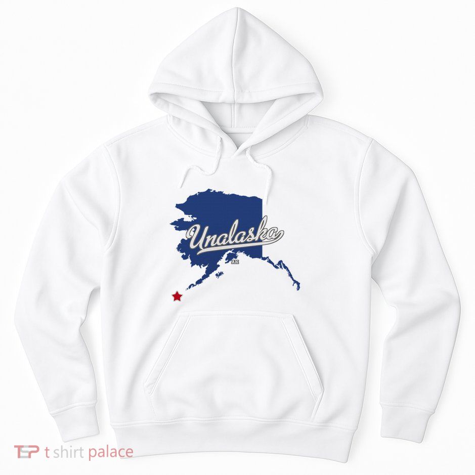 Unalaska Alaska Ak Map Hoodie