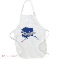 Unalaska Alaska Ak Map Full-Length Apron With Pockets