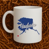 Unalaska Alaska Ak Map Mug