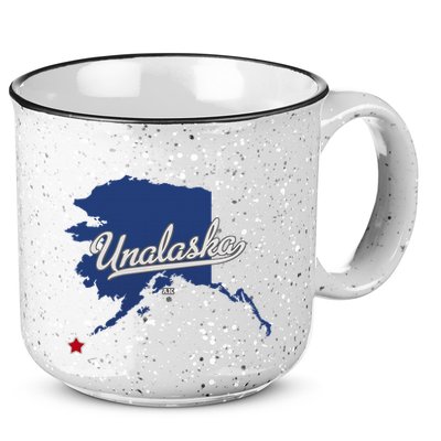 Unalaska Alaska Ak Map 15oz Campfire Ceramic Mug