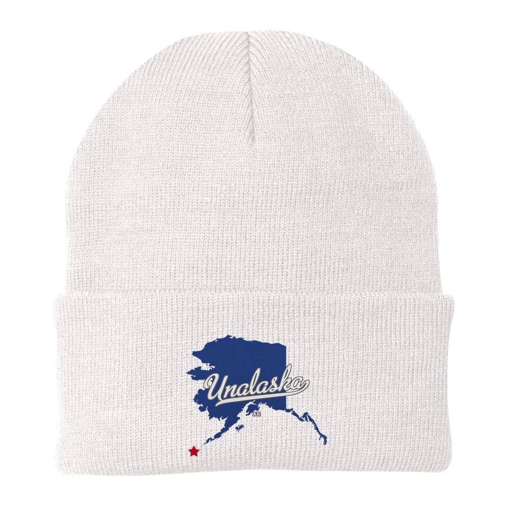 Unalaska Alaska Ak Map Beanie