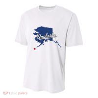 Unalaska Alaska Ak Map Youth Performance Sprint T-Shirt