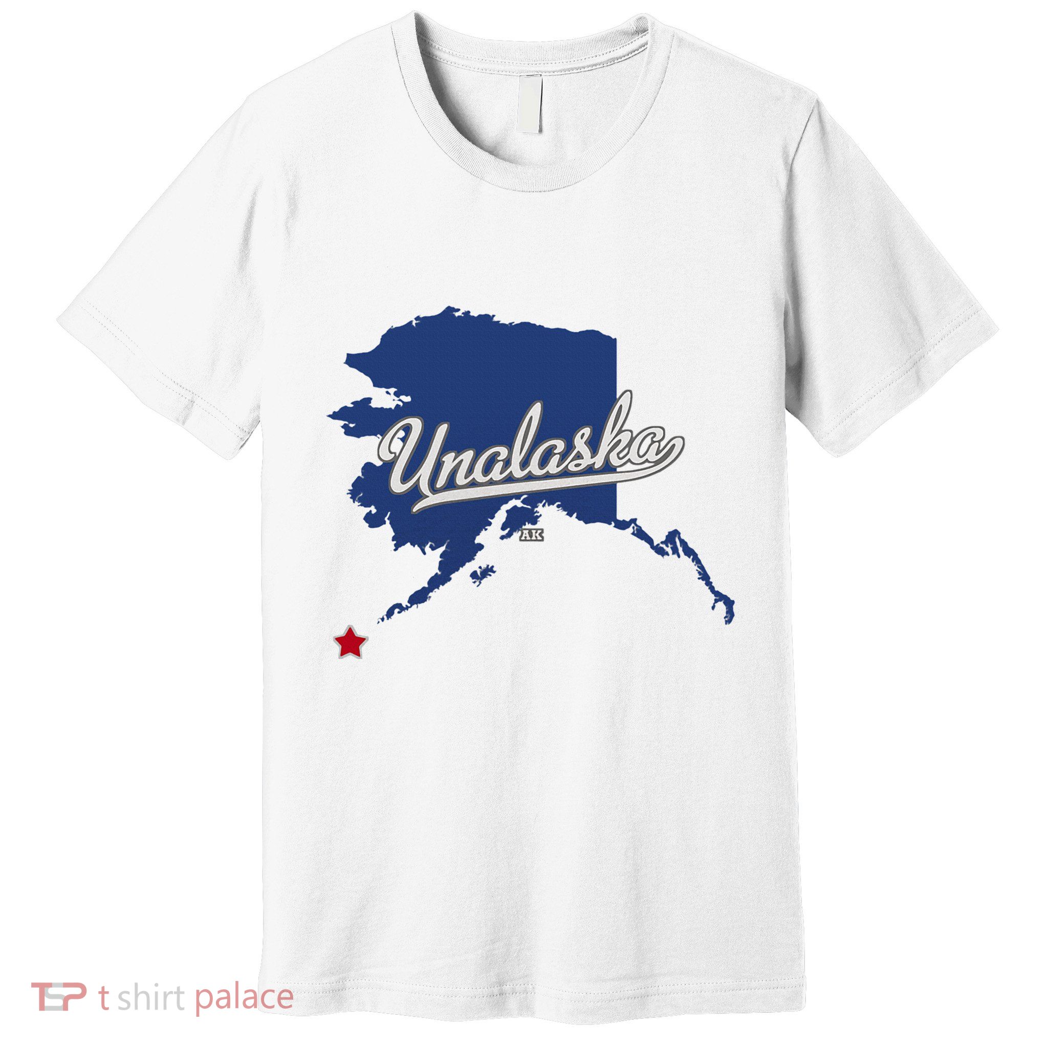 Unalaska Alaska Ak Map Premium T-Shirt