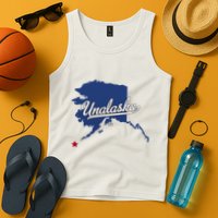 Unalaska Alaska Ak Map Tank Top