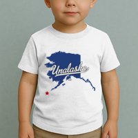 Unalaska Alaska Ak Map Toddler T-Shirt