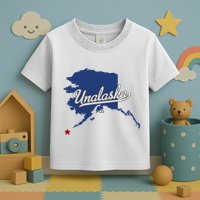 Unalaska Alaska Ak Map Toddler T-Shirt