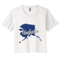 Unalaska Alaska Ak Map Crop Top