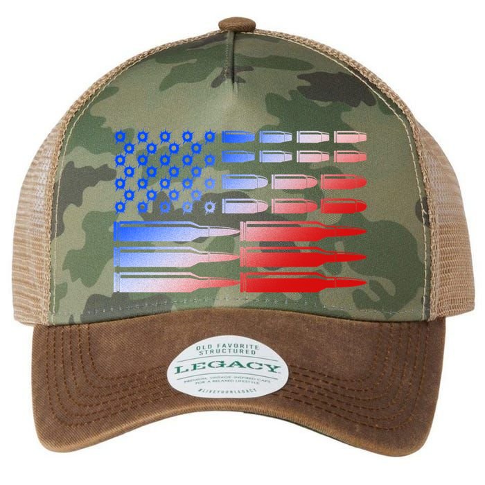 USA American Bullet Flag Legacy Tie Dye Trucker Hat