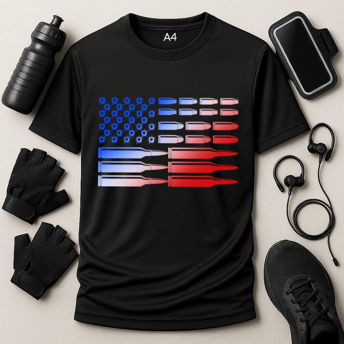 USA American Bullet Flag Performance Shirt