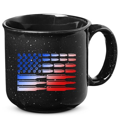 USA American Bullet Flag 15oz Campfire Ceramic Mug