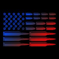 USA American Bullet Flag 16oz Travel Tumbler