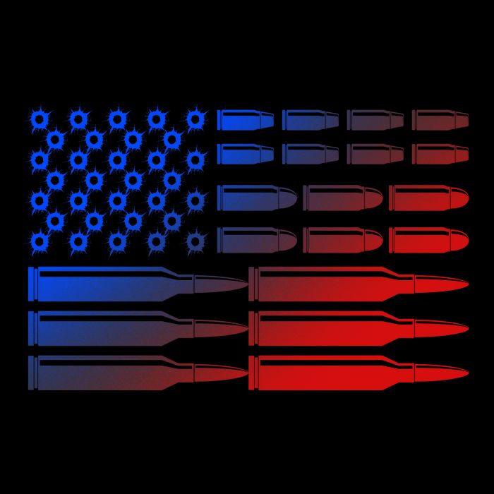 USA American Bullet Flag 16oz Travel Tumbler