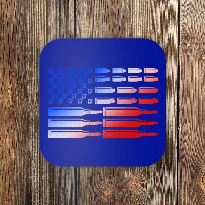 USA American Bullet Flag Coaster