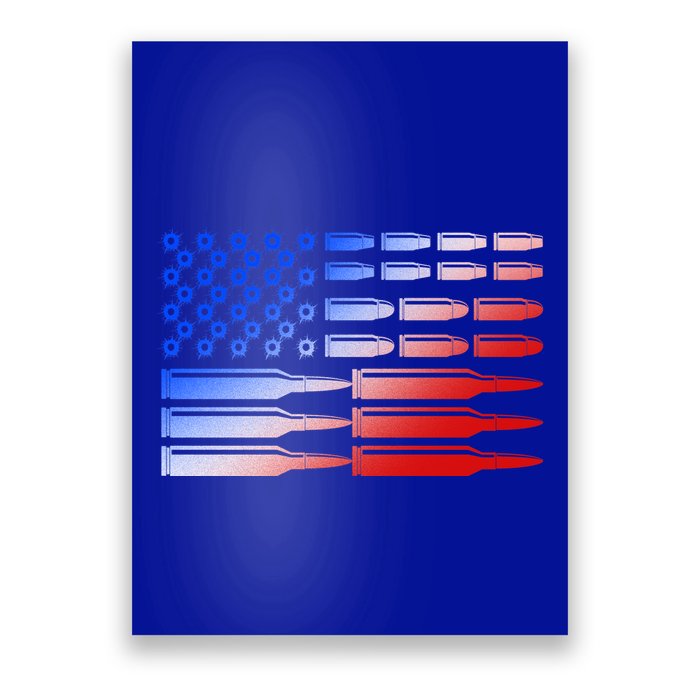 USA American Bullet Flag Poster