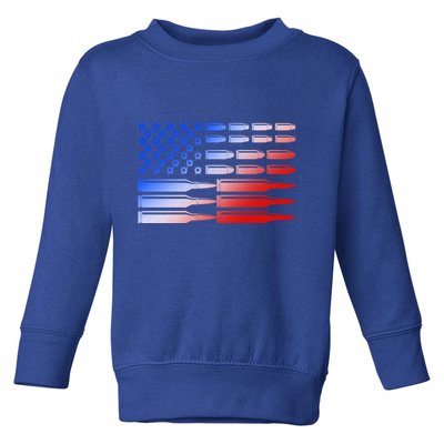 USA American Bullet Flag Toddler Sweatshirt