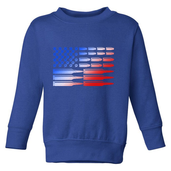 USA American Bullet Flag Toddler Sweatshirt