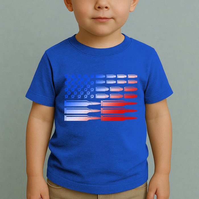 USA American Bullet Flag Toddler T-Shirt