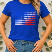 USA American Bullet Flag Womens T-Shirt
